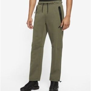 Nike Sportswear Tech Fleece Olive Black Men’s Size M-L Straight Leg Jogger Pants